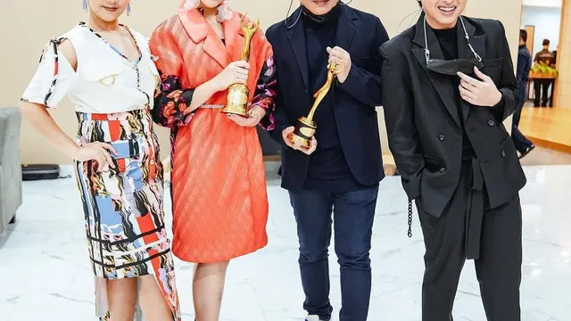 Raih Piala Pendatang Baru Terbaik, Ini 6 Potret Tiara Andini di AMI Awards 2020