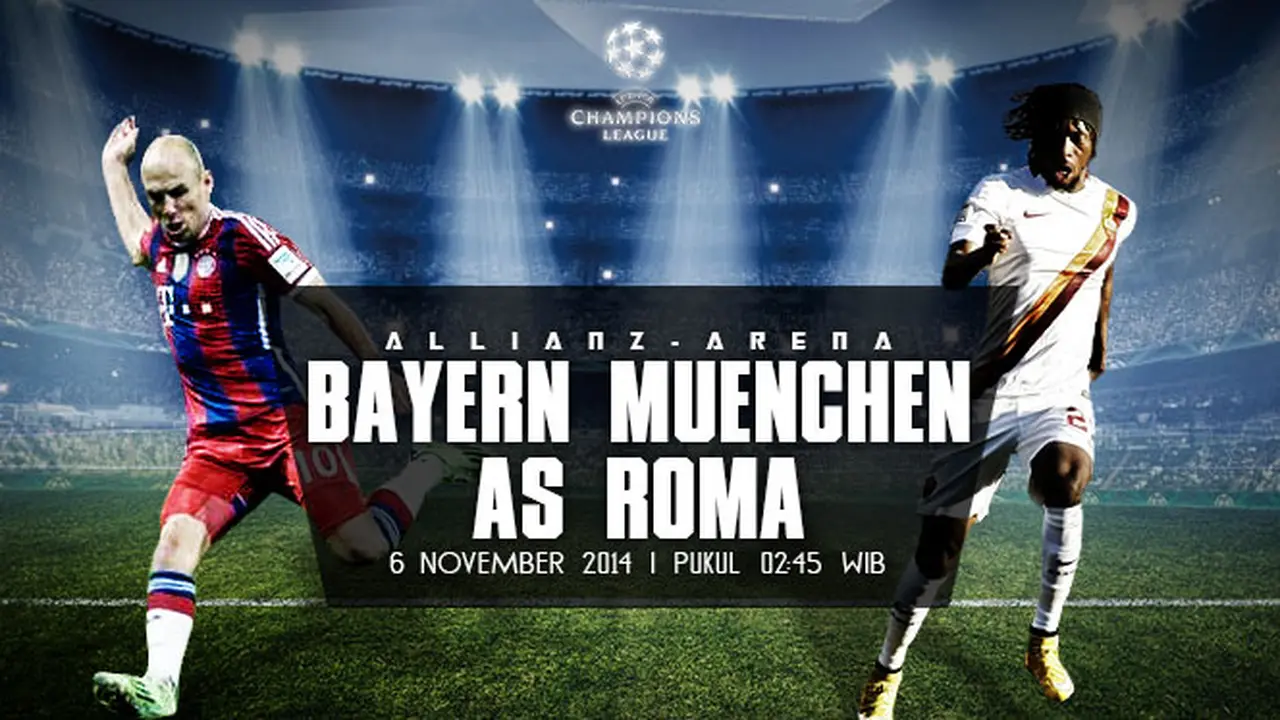 Prediksi Bayern Muenchen vs AS Roma (Liputan6.com/Yoshiro)