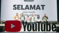 Para penerima Silver Play Button dalam acara YouTube Impact Report 2023  Kreator Indonesia Berkarya. (Google Indonesia)