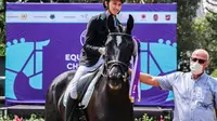Atlet berkuda M Akbar Maulana berjaya di Liga Equestrian Nasional yang digelar akhir pekan lalu (istimewa)