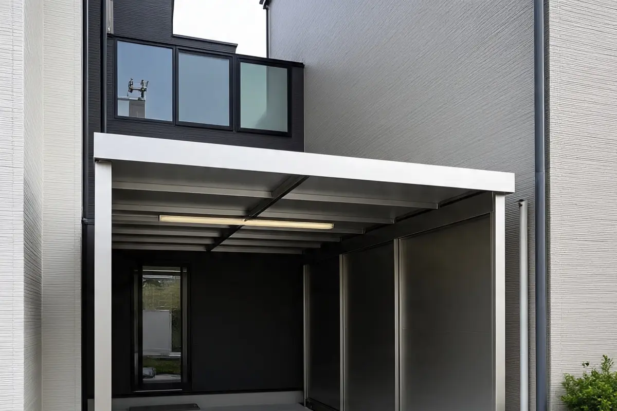 Inspirasi Carport Rumah di Gang Sempit dengan Baja Ringan