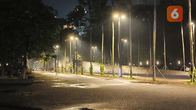 Hasil foto dengan kamera belakang Realme C85 5G saat malam hari. (Liputan6.com/Nariza Riskantia Haya).