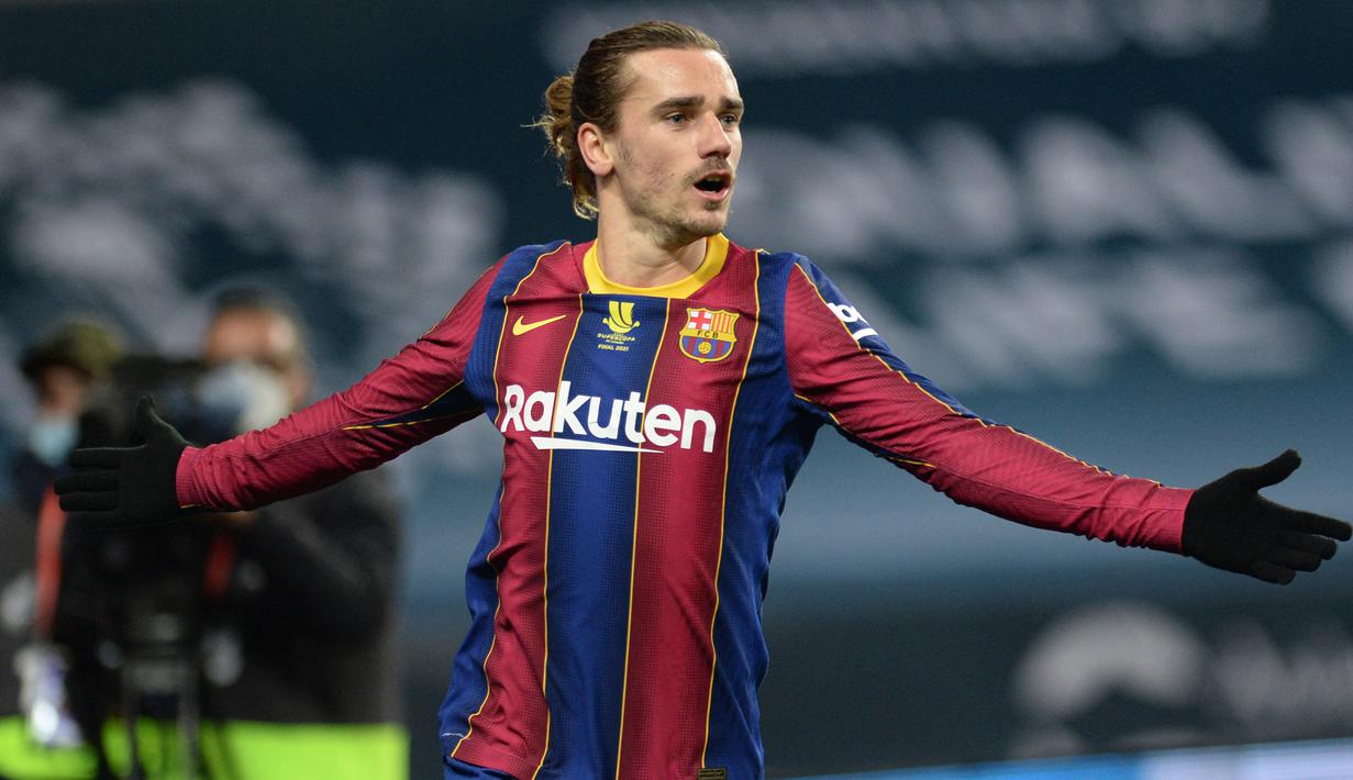 Pemain bintang yang menjadi bintang di klub lamanya juga gagal bersinar usai didatangkan ke Camp Nou, seperti Antoine Griezmann yang memukau bersama Atletico Madrid. (AFP/Cristina Quicler)