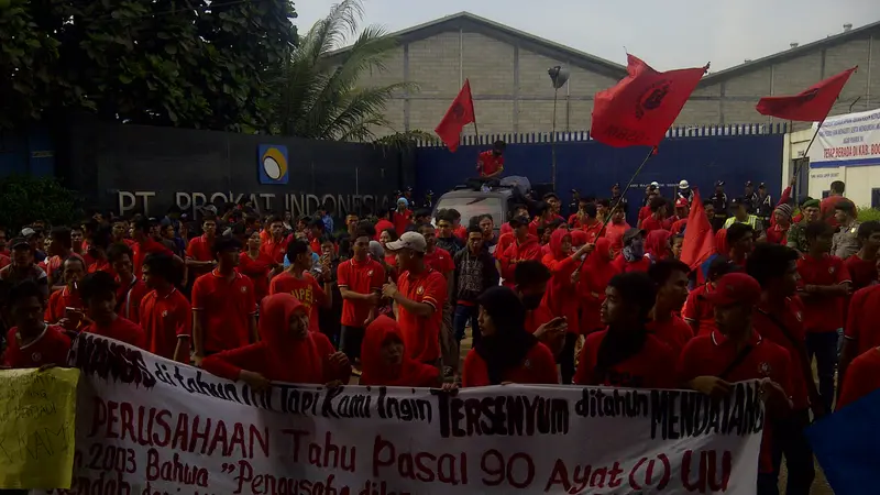 Demo Buruh di Bogor