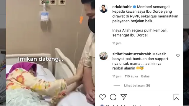 Unggahan Erick Thohir. (Foto: Instagram @erickthohir)