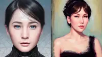 Potret 6 Seleb Tanah Air dengan Followers Terbanyak di IG saat Coba Filter AI Avatar (IG/raffinagita1717/ayutingting92)