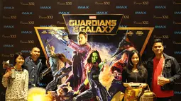 Jumat (15/8), Advanced screening Guardians of the Galaxy dimeriahkan oleh beragam penggemar, komunitas, dan selebritis. (Liputan6.com/Gilar Dhani)