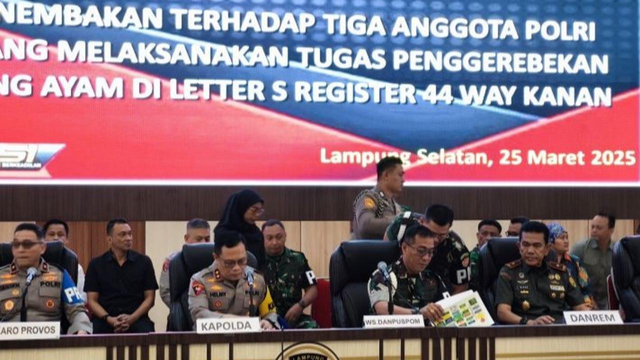 Dua Anggota TNI Ditetapkan jadi Tersangka Penembakan 3 Polisi di Way Kanan, Begini Perannya