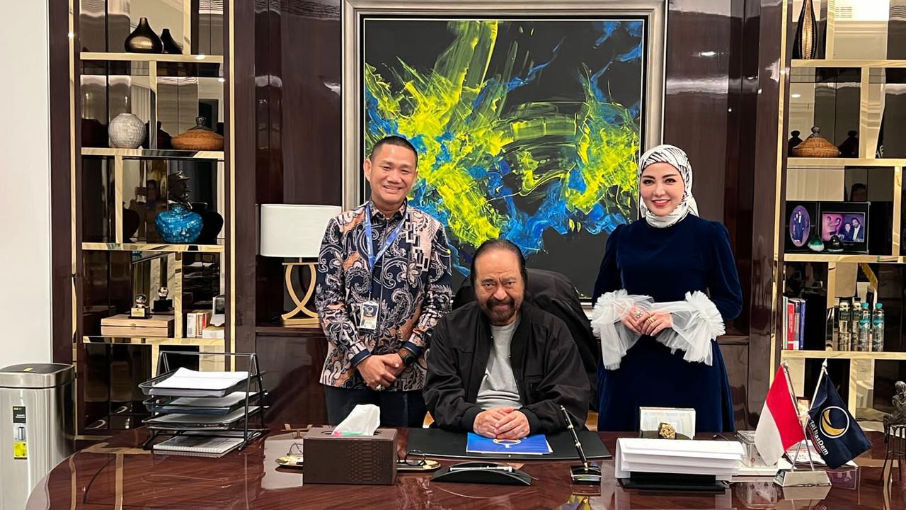 Daniel Rigan Bertemu Surya Paloh