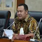 Wakil Ketua Komisi VI Mohamad Hekal saat membacakan kesimpulan Rapat Dengar Pendapat (RDP) dengan Direktur Utama ketiga BUMN Pangan dan Perkebunan, di Gedung Nusantara I, Senayan, Jakarta, Selasa (11/4)/Oji/Man-dpr.go.id.