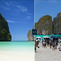 Ekspektasi vs Kenyataan di Pantai Maya, Thailand. (Alamy)