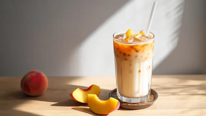Resep White Peach Oolong Milk Tea ala Chagee