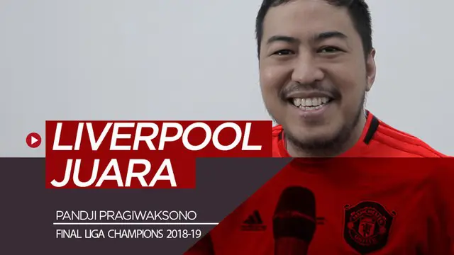 Berita video komedian yang juga penggemar Manchester United, Pandji Pragiwaksono, memprediksi Liverpool akan mengalahkan Tottenham Hotspur di Final Liga Champions 2018-2019.