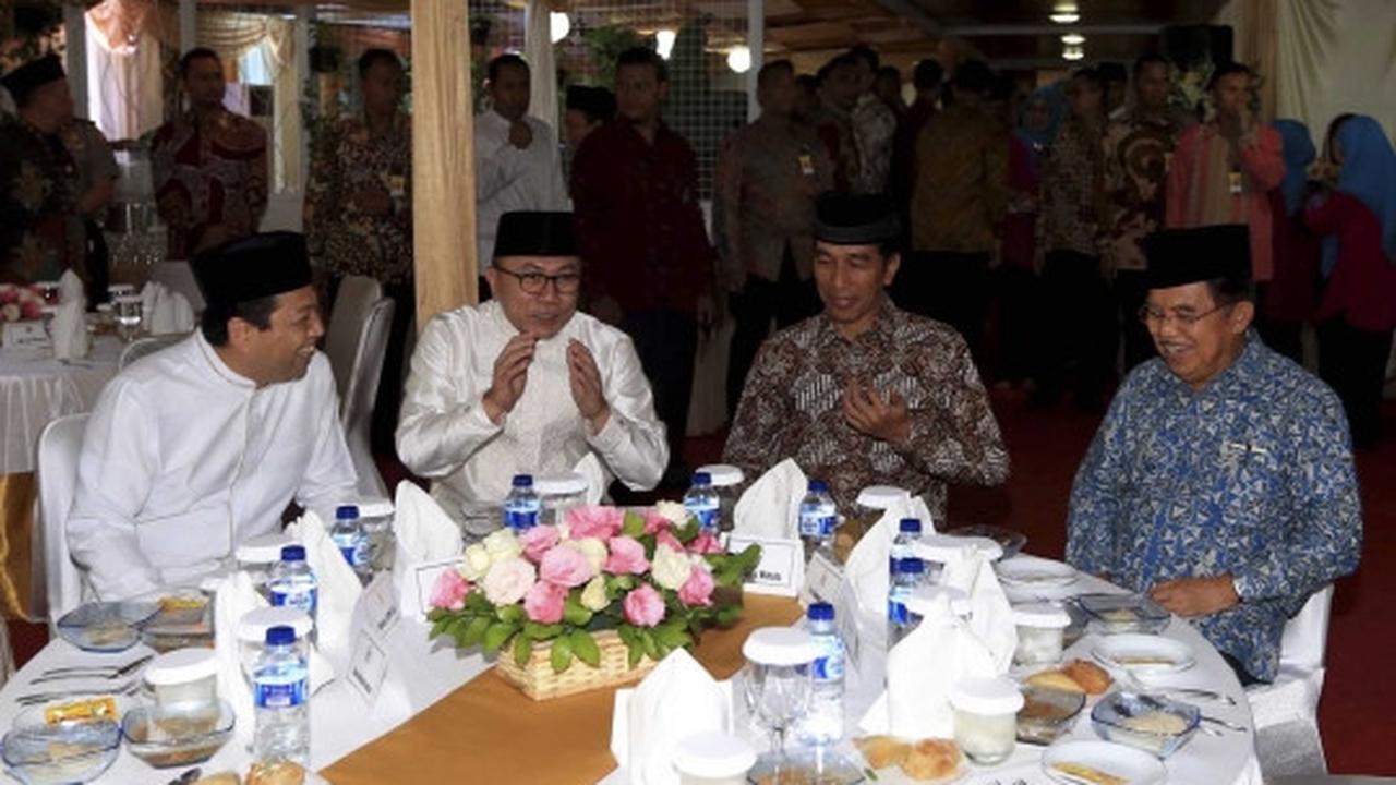 Presiden Jokowi hadiri buka puasa bersama di rumah Ketua MPR