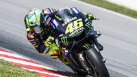 Valentino Rossi belum maksimal di tes MotoGP Qatar (AFP)