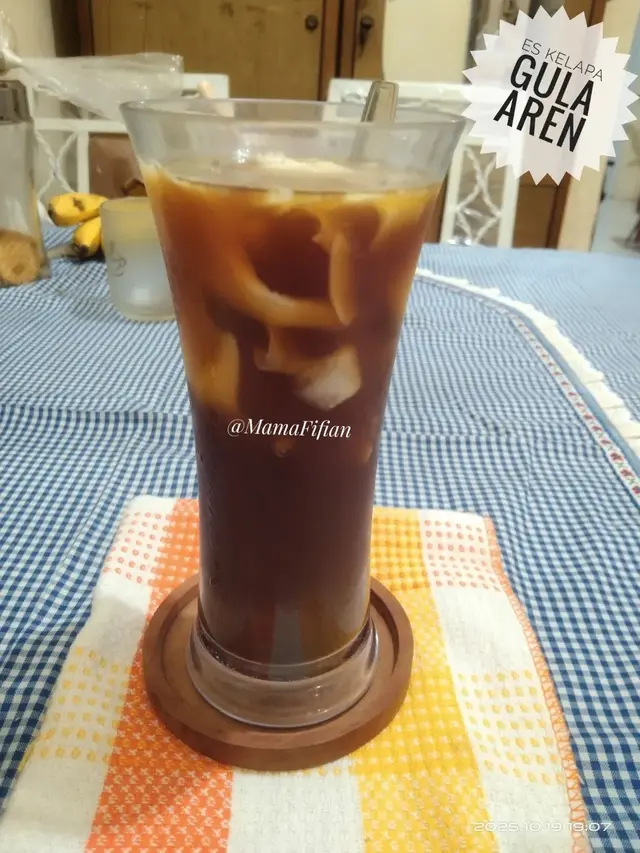 Resep es kelapa gula aren. (dok. Cookpad @L0708702021)