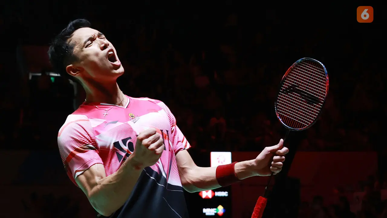 Foto: Senangnya Jonatan Christie Melangkah ke Final Daihatsu Indonesia Masters 2023