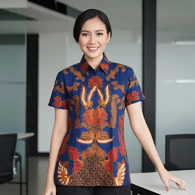 Model Baju Batik Semi Jas Wanita