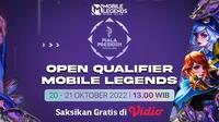 Dapatkan Link Live Streaming Kualifikasi Terbuka Mobile Legends Bang Bang Piala Presiden Esports 20-21 Oktober di Vidio