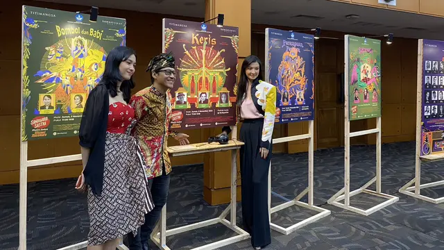Konferensi Pers dan Peluncuran Sandiwara Sastra Musim Kedua, di kantor Kemendikbudristek, Jakarta Pusat, Senin, 30 November 2023.