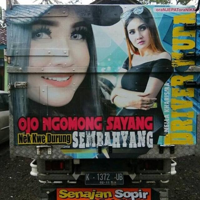 Gambar Artis di Belakang Truk Ini Bikin Tepuk Jidat, Terbaru Chef Renatta