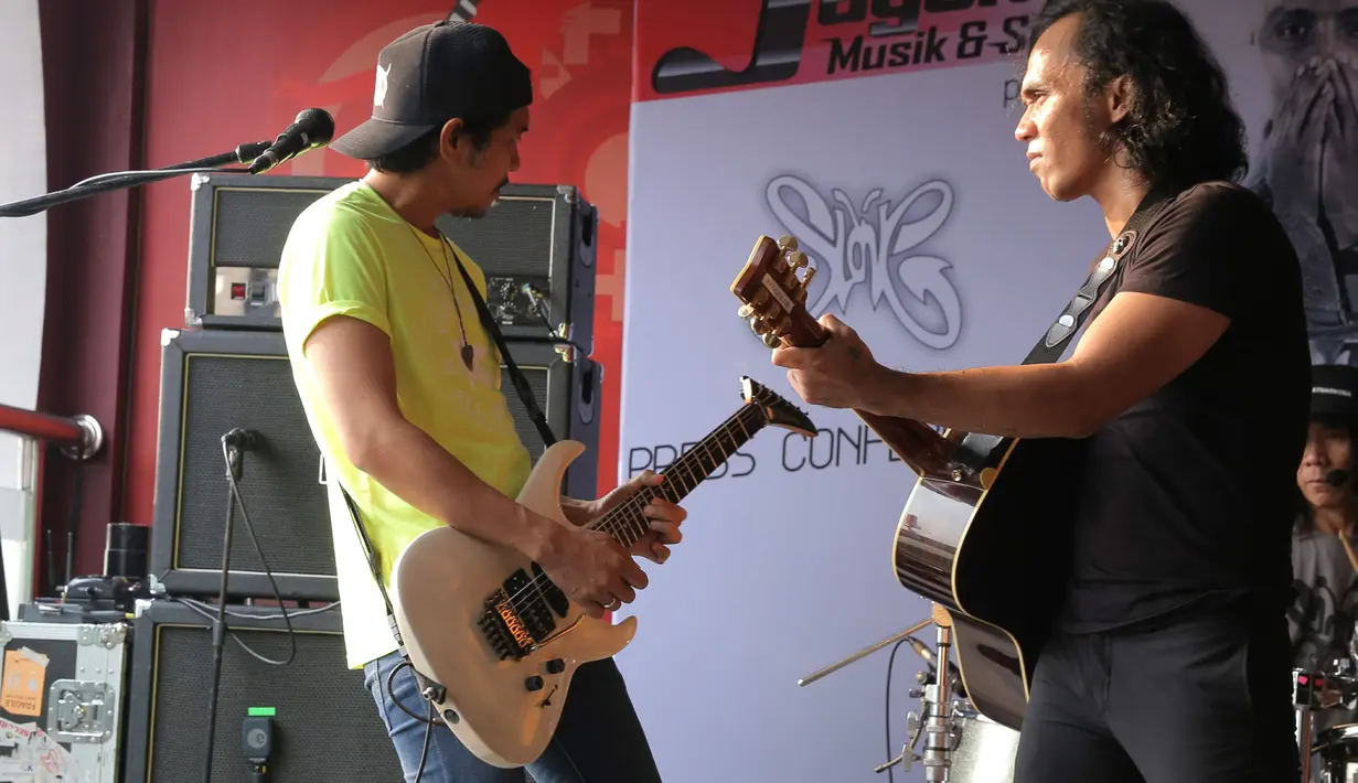 Sebagai musik yang sering mengusung rock, Slank tetap memasukkan yang menjadi ciri khasnya selama ini dalam lagu D.O.A. (Andy Masela/Bintang.com)