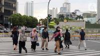 Berdasarkan survei Asosiasi Pengusaha Indonesia (Apindo) terhadap 357 perusahaan anggotanya yang dilakukan per Maret 2025, mayoritas atau sekitar 65% mengatakan PHK menjadi opsi karena terjadi penurunan permintaan. (Liputan6.com/Herman Zakharia)