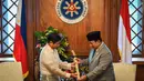 Kunjungan kerja ini bagian dari komitmen Prabowo untuk memperkuat kerja sama pertahanan dengan negara-negara di Asia Tenggara. (Jam Sta Rosa/POOL/AFP)