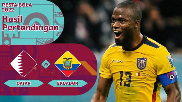 Berita Video, Statistik Pertandingan Timnas Qatar Vs Timnas Ekuador di Piala Dunia 2022 pada Minggu (20/11/2022)