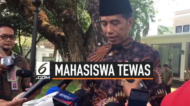 Presiden Joko Widodo atau Jokowi belasungkawa yang mendalam atas meninggalnya dua mahasiswa Universitas Halu Oleo bernama Randy dan Yusuf Kardawi. Keduanya meninggal saat melakukan aksi menolak RKUHP di Gedung DPRD Sulawesi Tenggara, Kamis kemarin.
