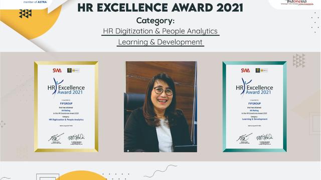 FIFGROUP Raih 2 Penghargaan di Ajang HR Excellence Award 2021