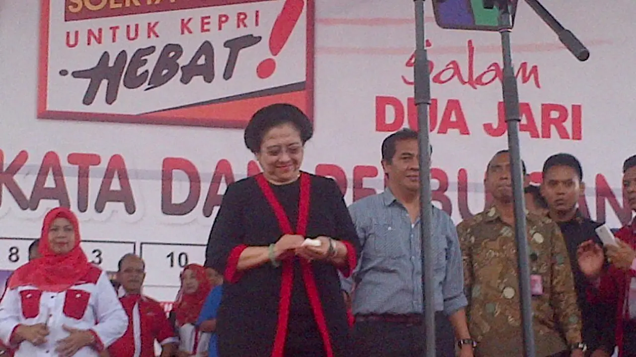 Hadir di Kampanye Soeryo-Anshar, Mega Tuntut Kemandirian Nasional