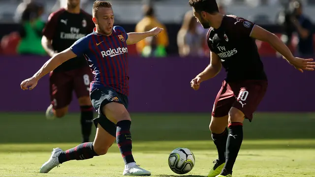 Gol Silva Bawa AC Milan Menang Tipis Atas Barcelona