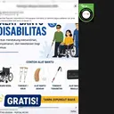 Cek Fakta: Tidak Benar Link Pendaftaran untuk Dapatkan Alat Bantu Disabilitas