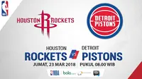 Houston Rockets Vs Detroit Pistons (Bola.com/Adreanus Titus)