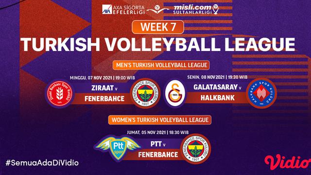 Link Live Streaming Liga Voli Turki 2021 Pekan Ini di Vidio, 5 Hingga 8 November 2021