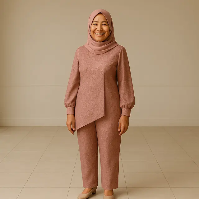 Model Baju Brokat untuk Ibu Pengantin Terbaru 2025/via AI