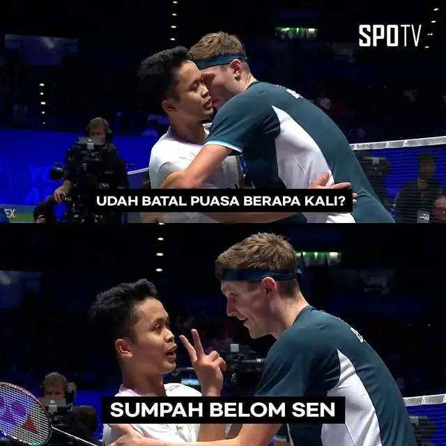 6 Meme Ginting dan Viktor Axelsen di Babak QF All England 2024 Ini Bikin Ngakak