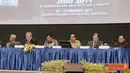 Citizen6, Jakarta: Panglima TNI Laksamana TNI Agus Suhartono S.E., beserta para pembicara yang lain di forum Jakarta International Defence Dialogue (JIDD) di Jakarta Convention Centre, Jumat (25/3). (Pengirim: Badarudin Bakri Badar)