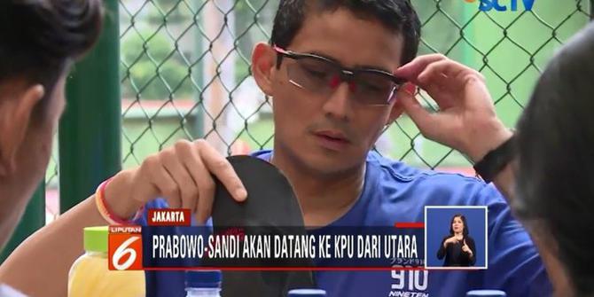 Aktivitas Capres Sandiaga dan Ma'ruf Amin Jelang Pengundian Nomor Urut