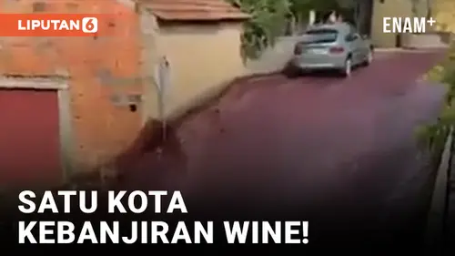 VIDEO: Heboh! Kota Kecil di Portugal Kebanjiran Wine dari Tangki Pabrik yang Meledak