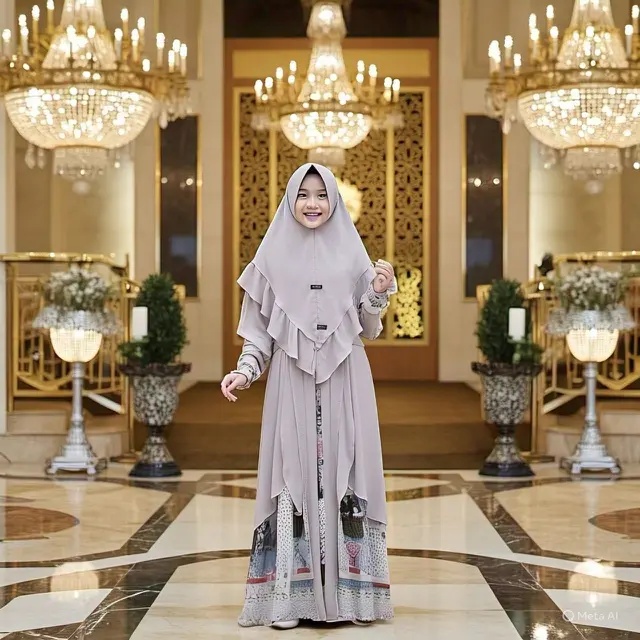 Contoh Model Baju Muslim Anak Perempuan