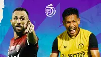 BRI Liga 1 - Ilija Spasojevic Vs Yandi Sofyan - Bali United Vs Persikabo 1973 (Bola.com/Adreanus Titus)