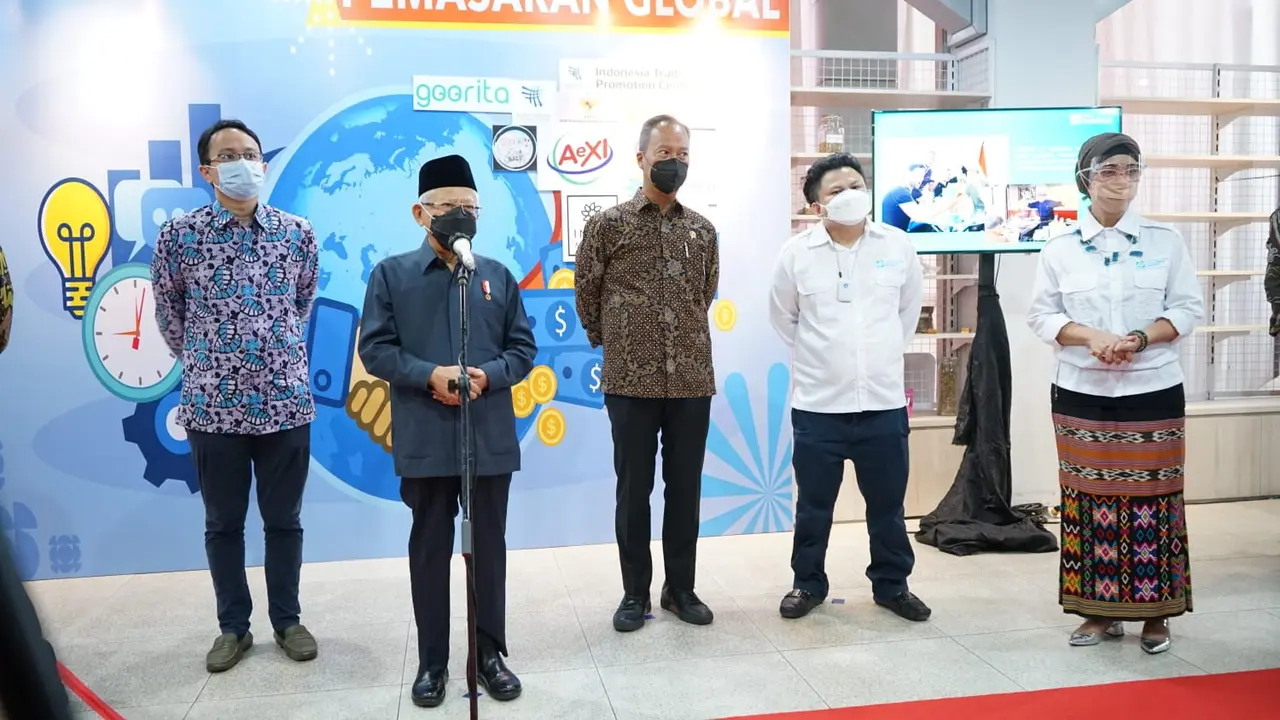 Wakil Presiden Ma'ruf Amin mencanangkan Global Halal Hub (GHH) di Great Western Resort, Tangerang, Banten