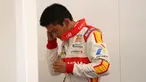 Rio Haryanto fokus menjelang balapan Feature Race GP2 Seri Italia di Sirkuit Monza, Italia, Sabtu (5/9/2015) siang waktu setempat.(Bola.com/Reza Khomaini)