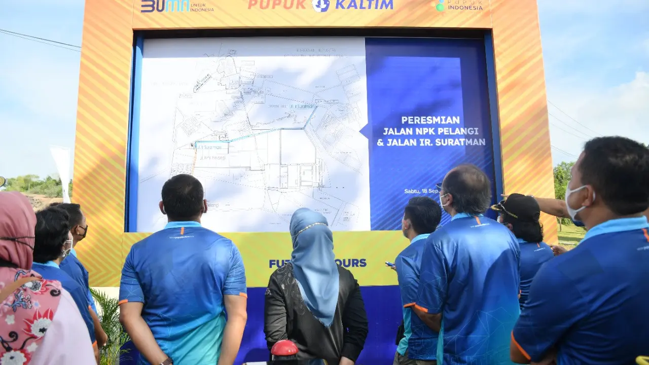 Pupuk Kaltim, resmikan dua jalan di kawasan sekitar Perusahaan