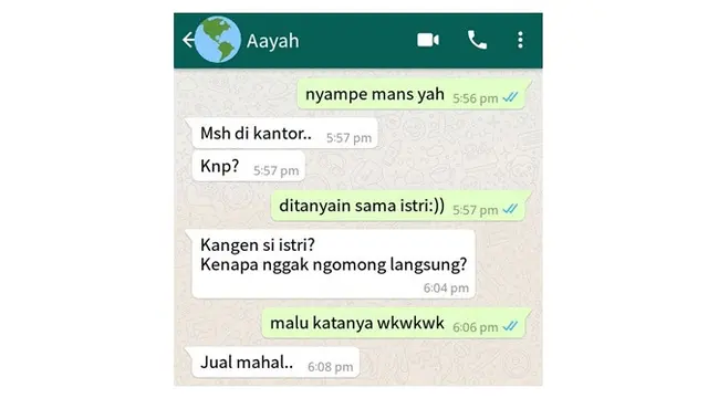 Obrolan Chat Keluarga Ini Absurd Banget