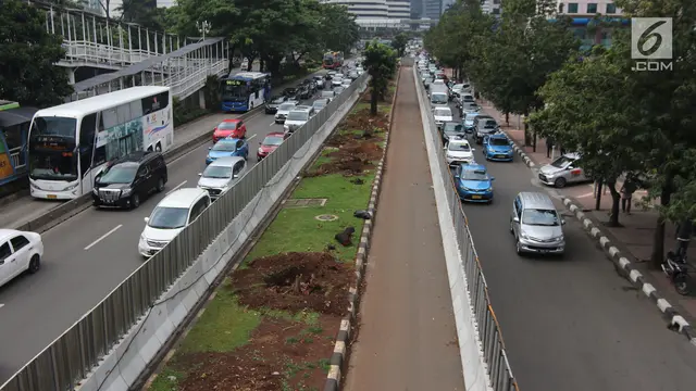 Ratusan Pohon Dipindahkan dari Sudirman-Thamrin