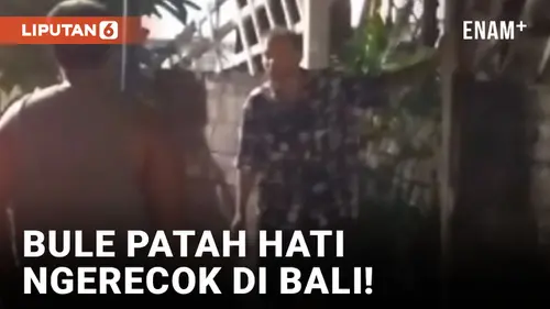 VIDEO: Patah Hati, WNA Mabuk Asal Rusia Bikin Gaduh di Kuta Bali