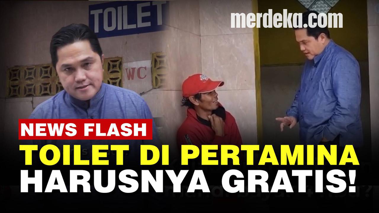 VIDEO: Menteri BUMN Erick Thohir Kaget Buang Air Kecil di SPBU Pertamina Harus Bayar